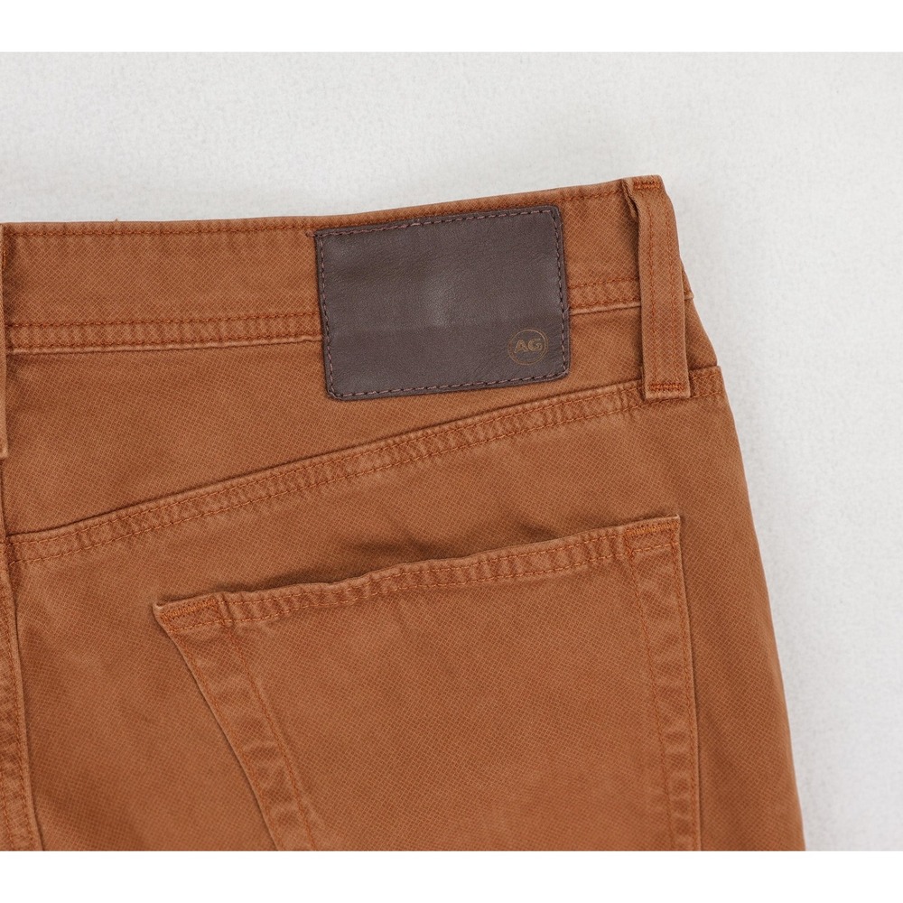 AG Everett Jeans Mens 32x28 Brown Slim Straight Stretch Pants Casual Italy - Picture 5 of 13
